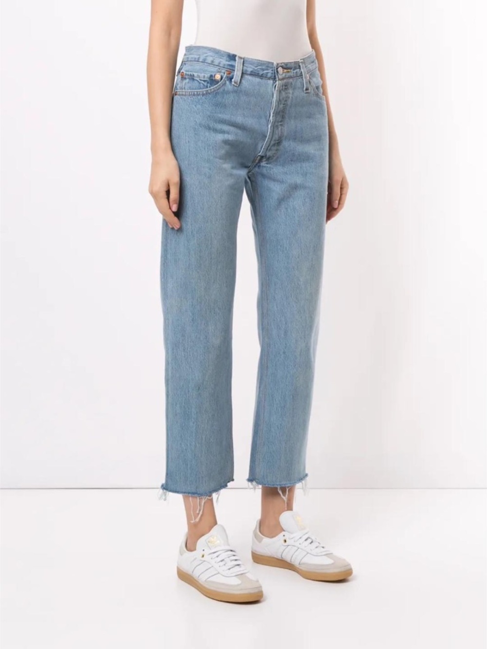 RE/DONE x Levi's Cropped Stovepipe Jeans